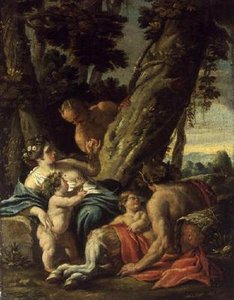 Satyr og nymfe, 1700-tallet af François Boucher