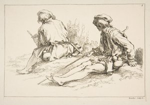 Skitseark, 1753. af François Boucher