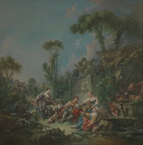 Hyrde-idyl, 1768. af François Boucher