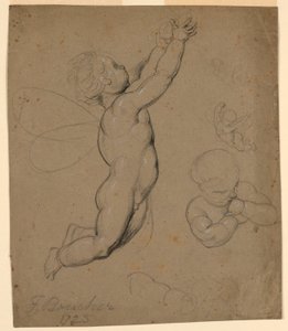 Undersøgelser af putti af François Boucher