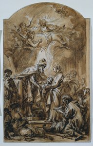 Præsentationen i templet af François Boucher