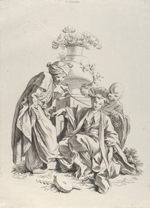 Touch, fra The Five Senses, 1720-70. af François Boucher