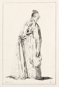Kvinde stående. af François Boucher