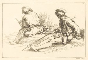 Siddende hyrde drenge