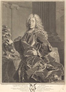 Conrad Detleu von Dehn af François Chereau I after Hyacinthe Rigaud