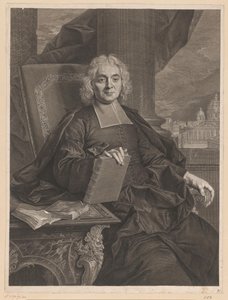 Portræt af Eusèbe Renaudot i en alder af 74 af François Chéreau (I)