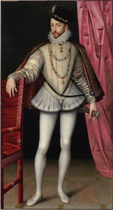 Portræt af kong Charles IX af Frankrig 1550-1574, ca. 1570. af François Clouet
