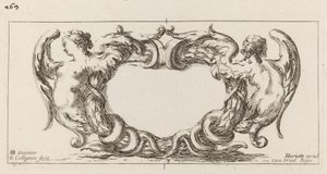 Cartouche af François Collignon after Stefano Della Bella
