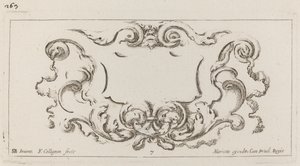 Cartouche af François Collignon after Stefano Della Bella