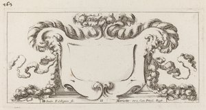 Cartouche af François Collignon after Stefano Della Bella