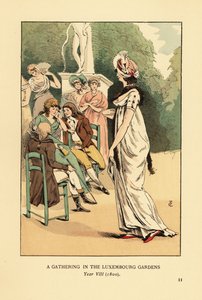 En sammenkomst i Luxembourg-haven, år VIII af François Courboin