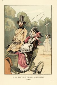 En fopkørsel i Bois de Boulogne af François Courboin