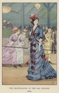 Skøjtebanen i Bal Bullier, 1876 af François Courboin