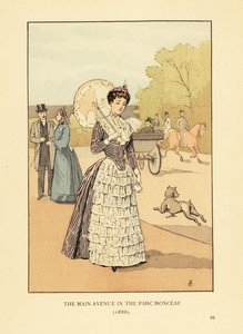 Hovedgaden i Parc Monceau af François Courboin