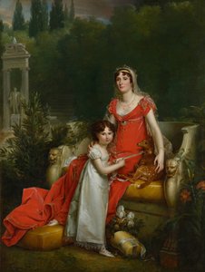 Elisa Bonaparte med sin datter Napoleona Baciocchi