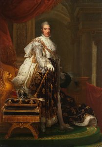 Fransk: Charles X en habits de sacre Charles X af Frankrig
