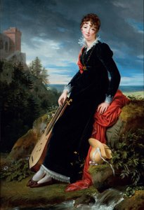 Portræt af grevinde Katarzyna Joanna Gabrielle Starzenska (1782-1862). af François Gérard