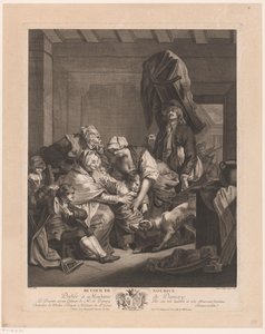 Min bringer et barn tilbage til sin familie Returner Nourice (titel på objekt) af François Hubert
