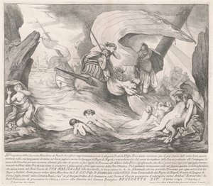 Seconda Macchina for Chinea af 1742: Ulysses og sirenerne af François Hutin