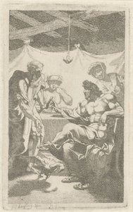 Jupiter og Merkur ved Philemon og Baucis af François Joseph Lonsing