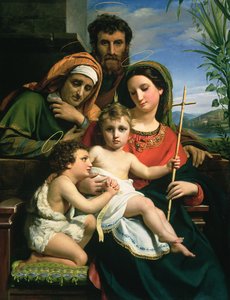 Den hellige familie med de hellige Johannes Døberen og Elizabeth, 1823