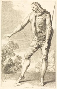 Scaramouche af François Joullain after Claude Gillot