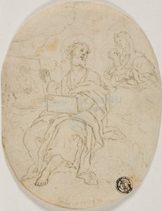 Sankt Lukas maler madonnaen og barnet af François Le Moyne