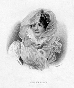 Joséphine de Beauharnais, første hustru til Napoléon Bonaparte og kejserinde af Frankrig, 1800-tallet af François Louis Couché