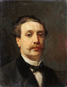 Portræt af Guy de Maupassant af François Nicolas Auguste Feyen Perrin