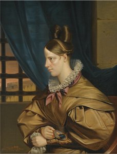 Duchesse de Berry fængslet i Chateau of Blaye, slutningen af 1830