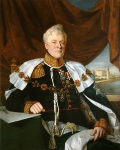 Portræt af prins Dmitrij Vladimirovich Golitsyn 1771-1844, 1835 af François Nicolas Riss