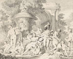 Bachnal, K. 1710-40. af François Roëttiers