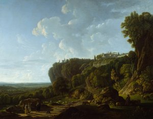Den romerske Campagna (udsigt fra Tivoli) af François Sablet