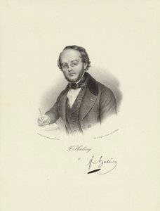 Afbildet person:  Jacques Fromental Halévy af Francois Seraphin Delpech