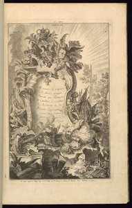 Design til Cartouche af François de Cuvilliés the Elder