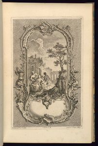 Design til Cartouche med store og små rum af François de Cuvilliés the Elder