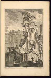 Design til springvand med Venus af François de Cuvilliés the Elder