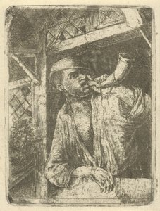Baker blæser i horn af François de Maleck