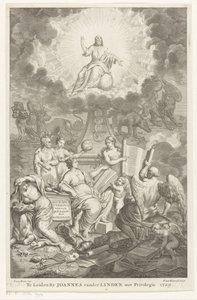 Allegori over det gamle og det nye testamente O. og N. Pagten forbundet af H. Prideaux (titel på objekt) Titelside for: Humphrey Prideaux, Den Gamle og Nye Pagt er forbundet i jødernes og de grænsende folks historier