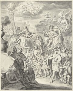 Allegorisk triumf af en prins eller general af François van Bleyswijck