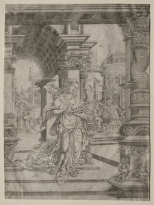 Lucretias død af Frans Crabbe van Esplegem