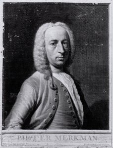 Portræt af Pieter Merkman Jr. af Frans Decker