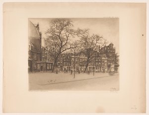 Udsigt over Noordermarkt i Amsterdam Noordermarkt, Amsterdam (titel på objekt)