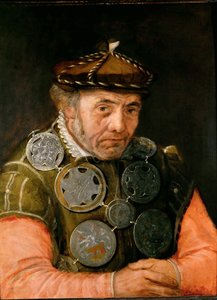 Portræt af en laugsofficer - Frans Floris, den ældre (1519-1570). Olie på træ, ca. 1565. Mål : 63,7x49,2 cm. Kunsthistorisk museum, Vienne af Frans Floris