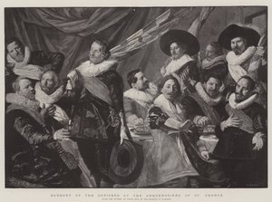 Banket for officererne fra Arquebusiers af St. George