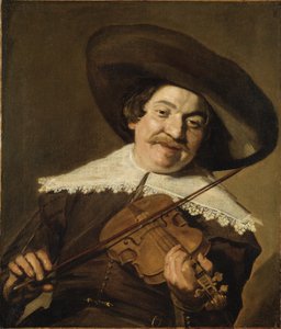 Daniel van Aken Playing the Violin, ca. 1640 (olie på lærred) af Frans Hals