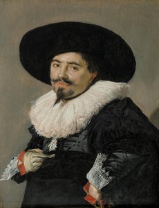 Tysk: Bildnis eines Mannes Portræt af en mand, muligvis Palamedes af Frans Hals
