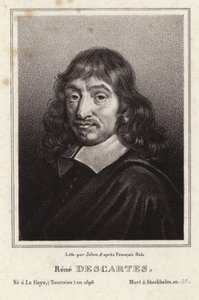 Portræt af Rene Descartes af Frans Hals
