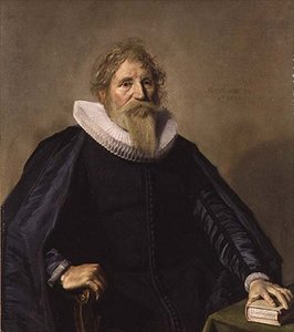 Portræt af en skægget mand af Frans Hals