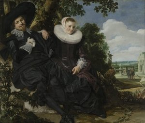 Portræt af et par, sandsynligvis Isaac Abrahamsz Massa og Beatrix van der Laen, ca. 1622 (olie på lærred) af Frans Hals